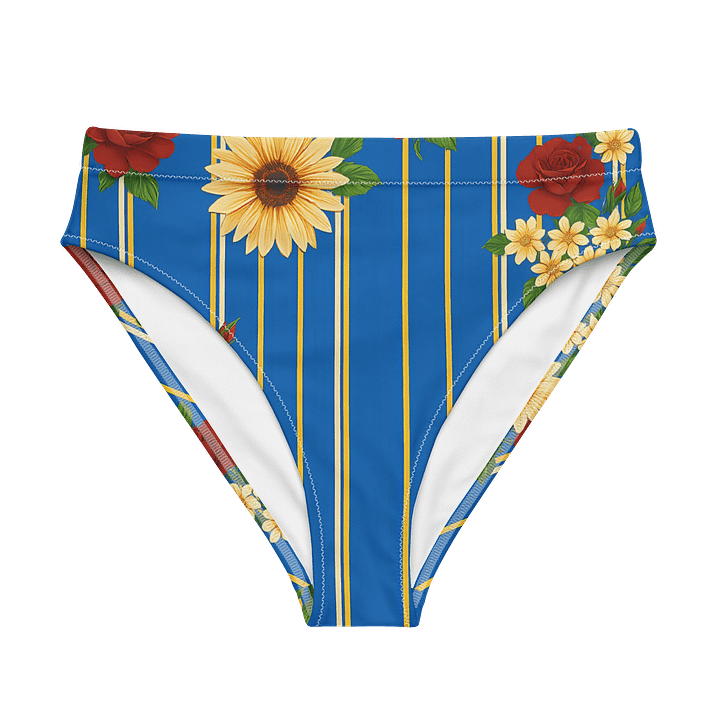 Floral Dream Recycled High Waisted Bikini Bottom product image (1)
