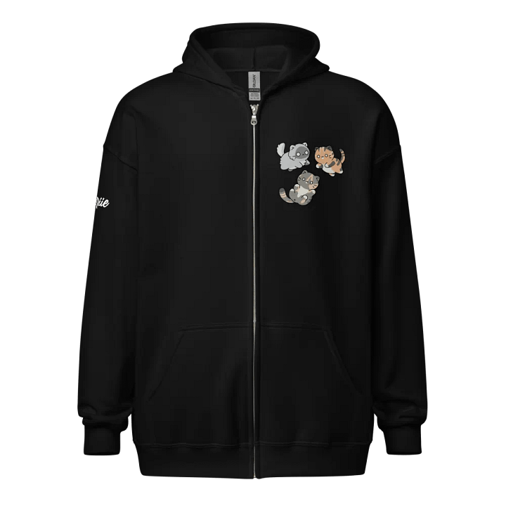 Cat Chat Crew Zip-Up Hoodie product image (1)