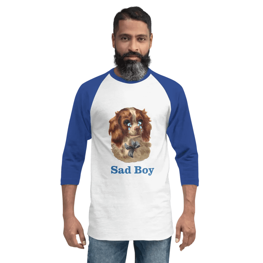 Sad Boy Jersey Raglan Tee product image (2)