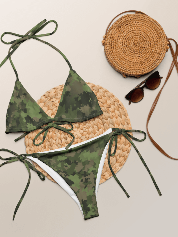 String Bikini Set-Woodland Camo product image (6)