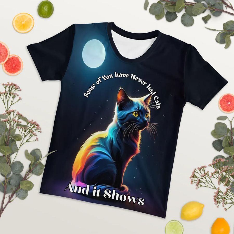 Cat All Over Print T-shirt product image (7)