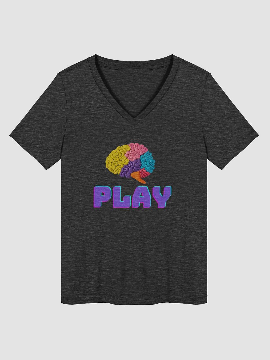 "Play the Game" Brain Benders Banter Women’s V-Neck Tee product image (21)