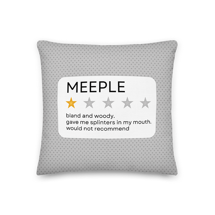 Meeple Star Review Throw Pillow product image (2)