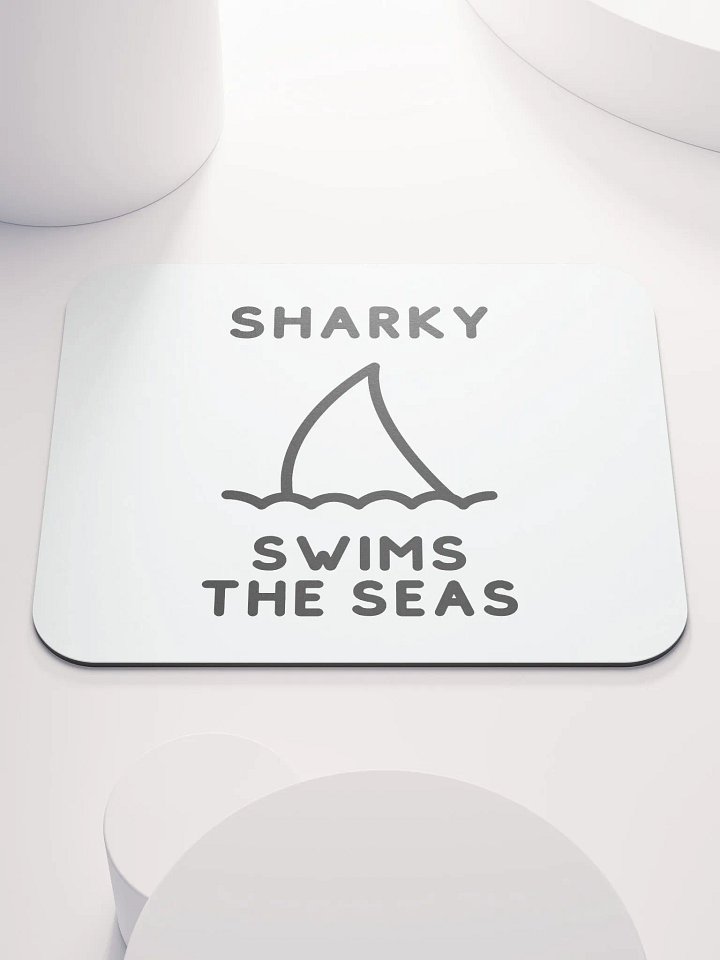 Sharky Swimming Mouse Pad product image (1)