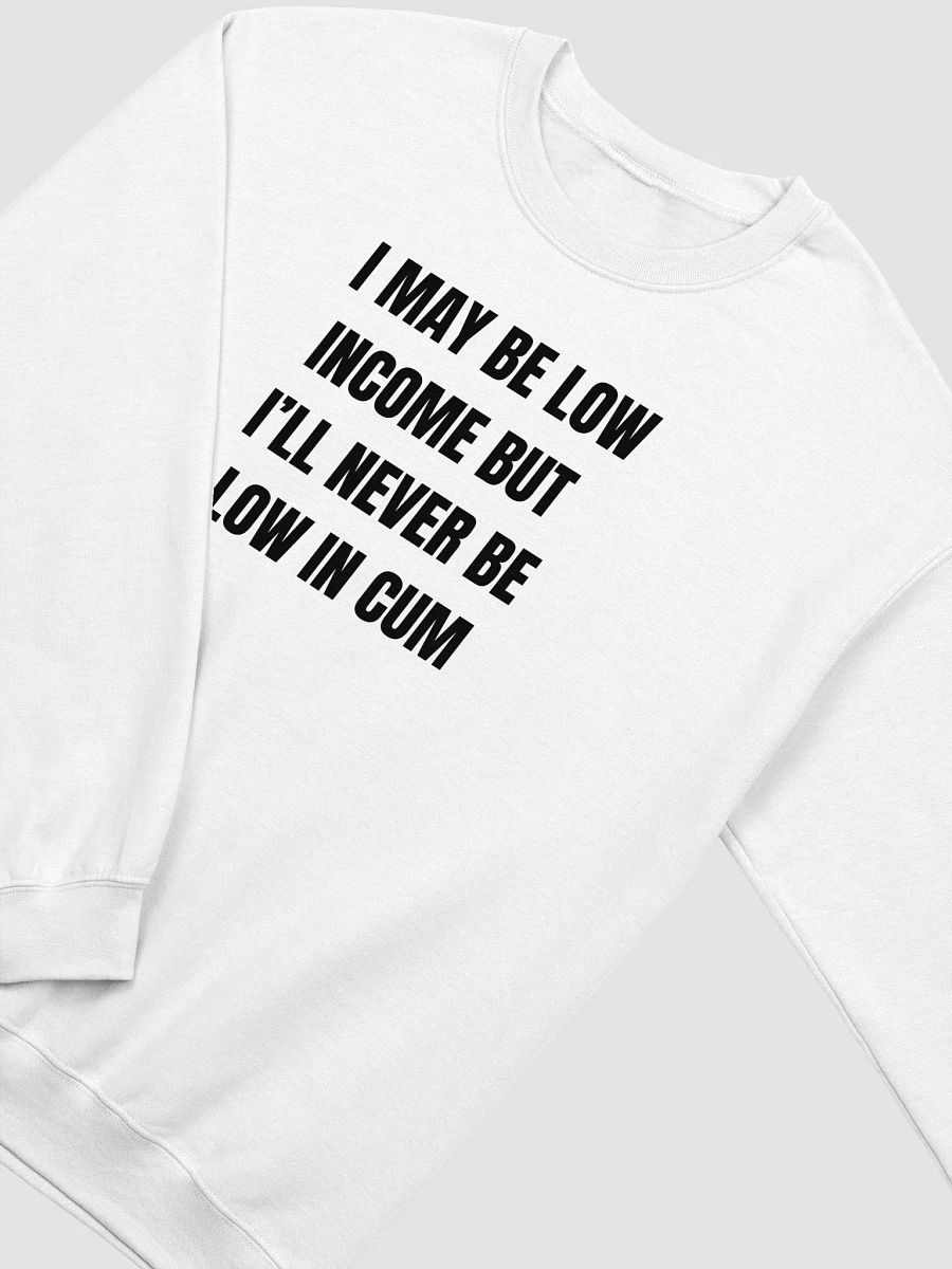 I May Be Low Income But I'll Never Be Low In Cum Sweatshirt product image (2)