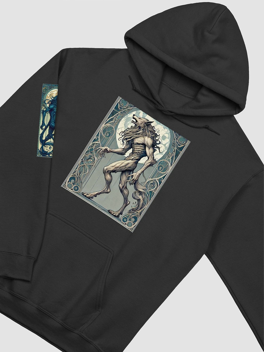 Mystic Moon Werewolf Art Nouveau Hoodie product image (2)