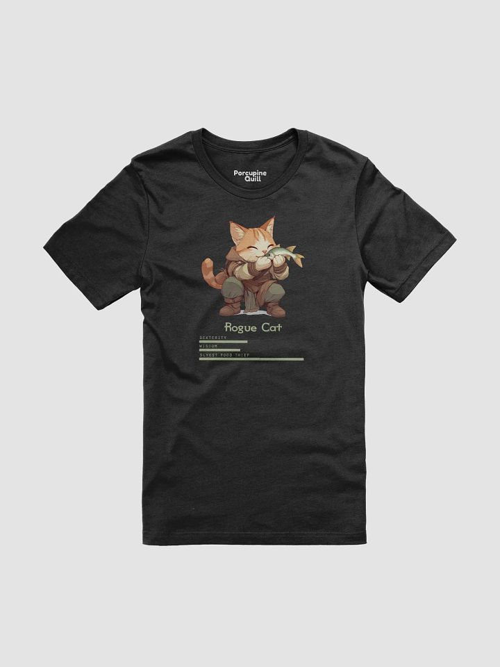 RPG Rogue Cat unisex short sleeve T-shirt for gamers and cat lovers product image (3)