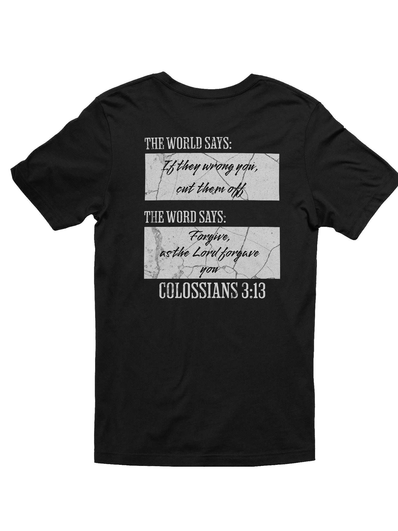 YHWH - Word vs World Slim Fit T shirt "Forgiveness" product image (3)