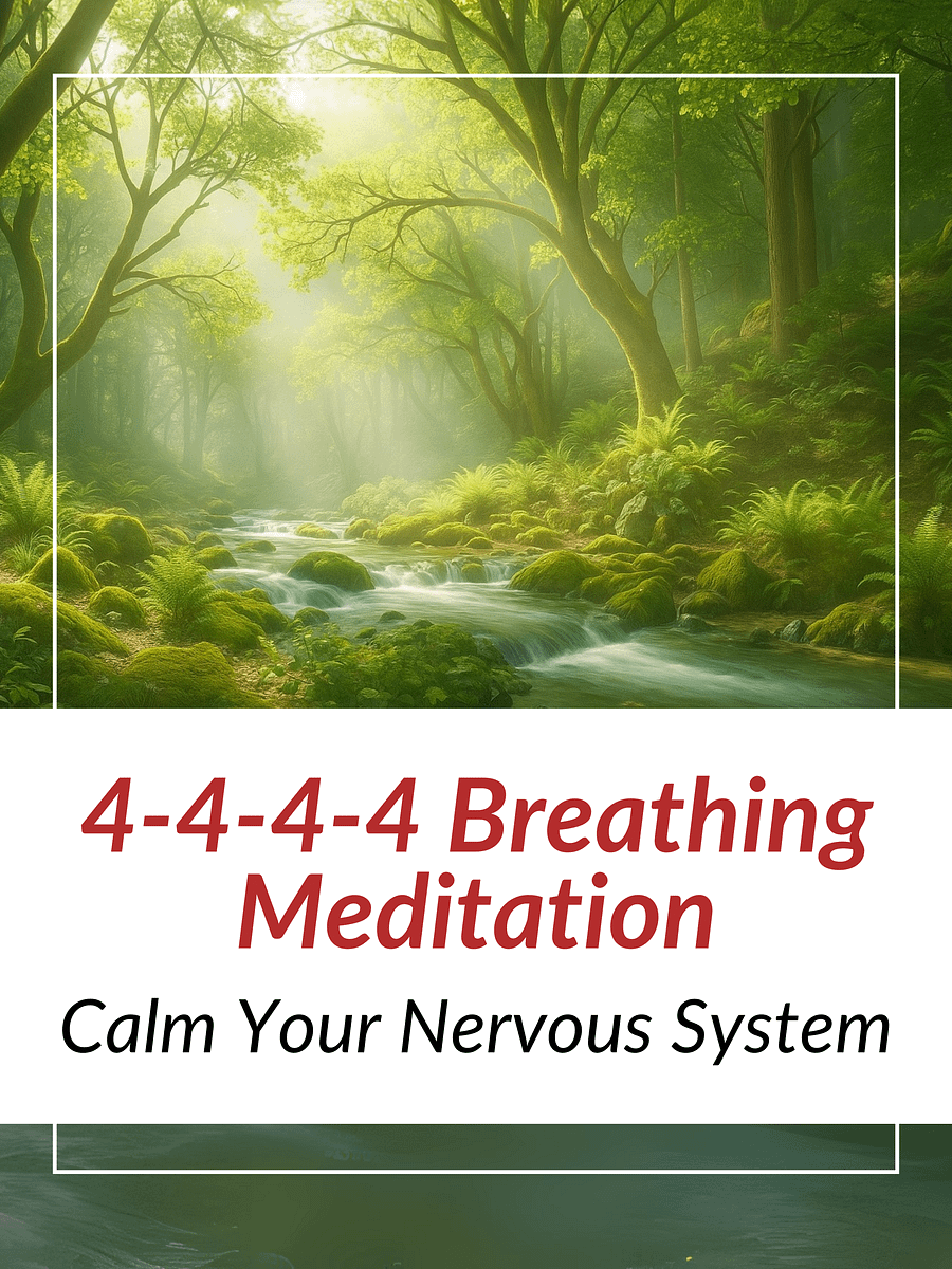 4-4-4-4 Box Breathing to Calm Your Nervous System | 5-min Breathwork product image (1)