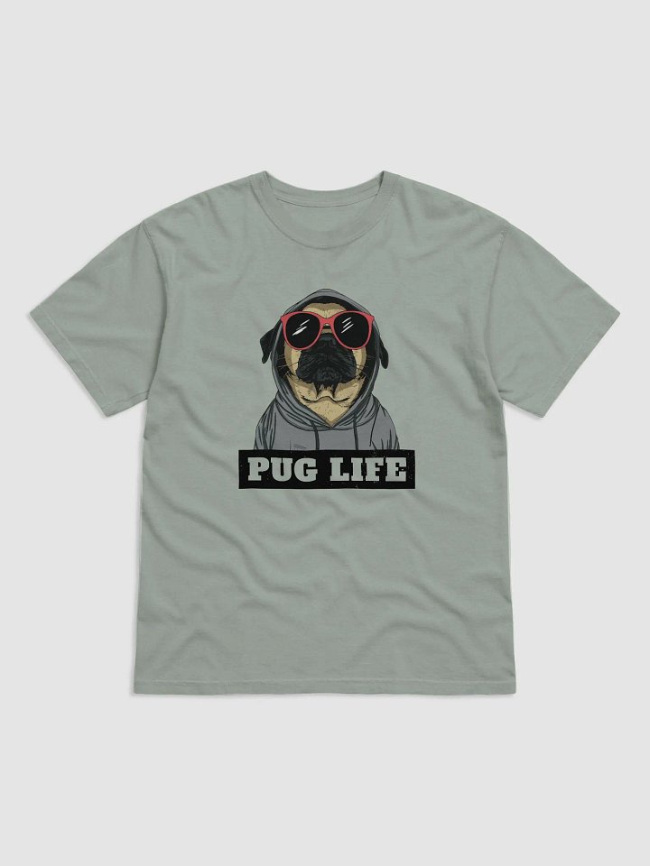 Pug Life T-Shirt | Funny Pug Wearing a Hoodie and Sunglasses T-Shirt for Pug Owners product image (1)