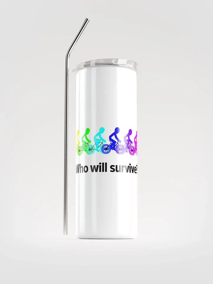MIKAN Bicycle Stainless Steel Tumbler (Who will survive?) product image (1)