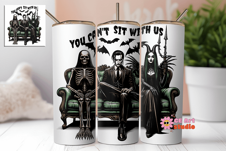 Funny Halloween Tumbler Wrap PNG product image (1)