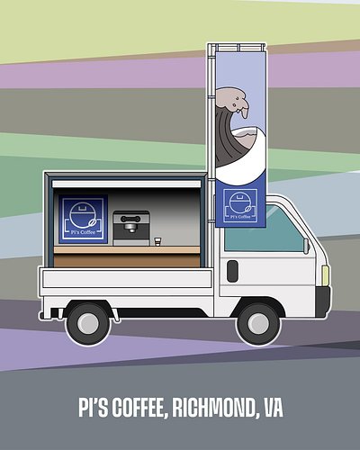 One of the mobile coffee shops we have lined up for the RVA Coffee Passport is @piscoffeerva who pops up at @scottsadditionfa...
