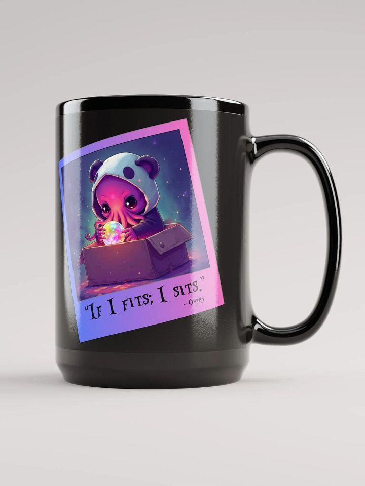 If I Fits; I Sits! Black Mug product image (1)