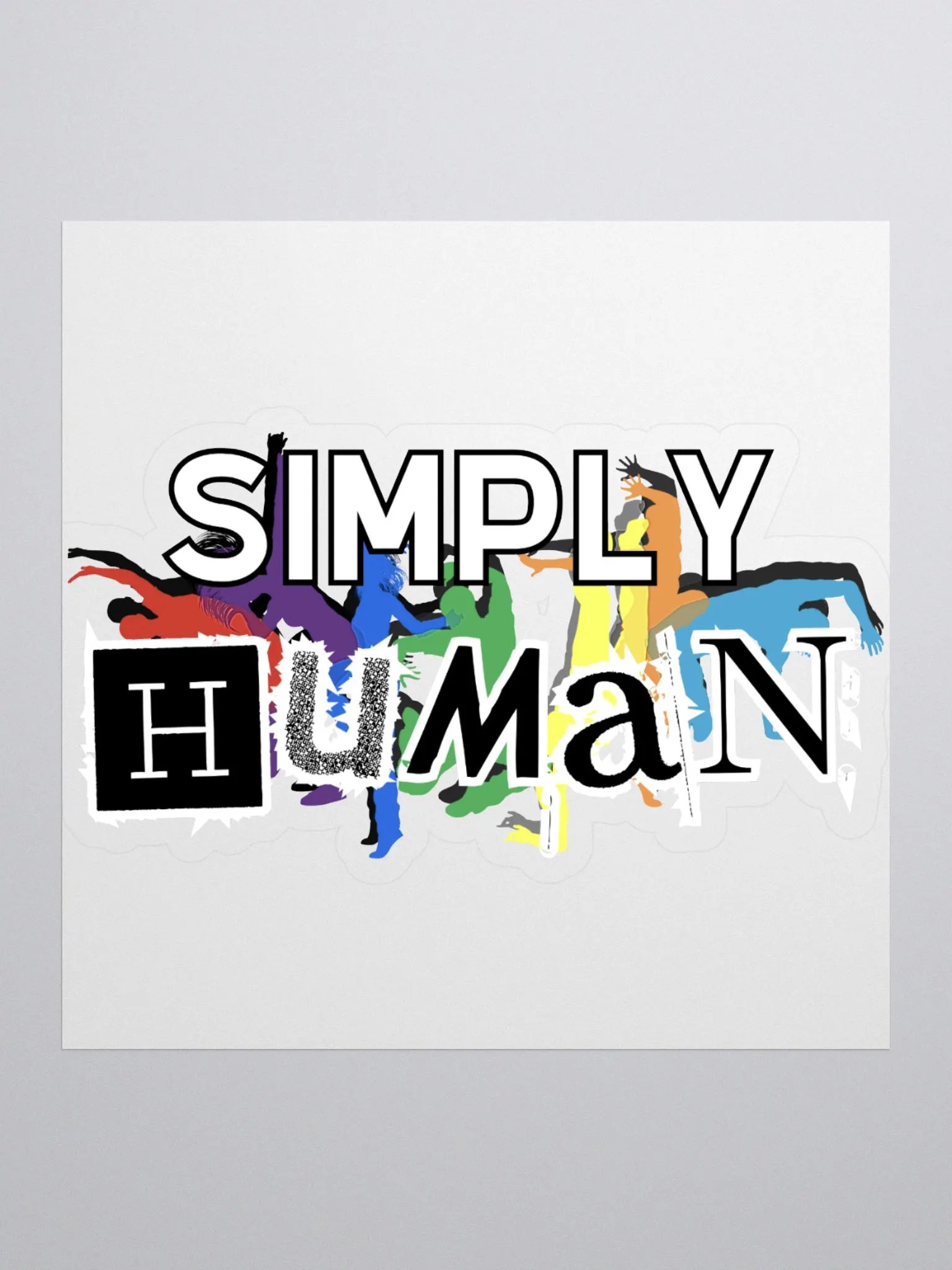 Simply Human Sticker product image (1)
