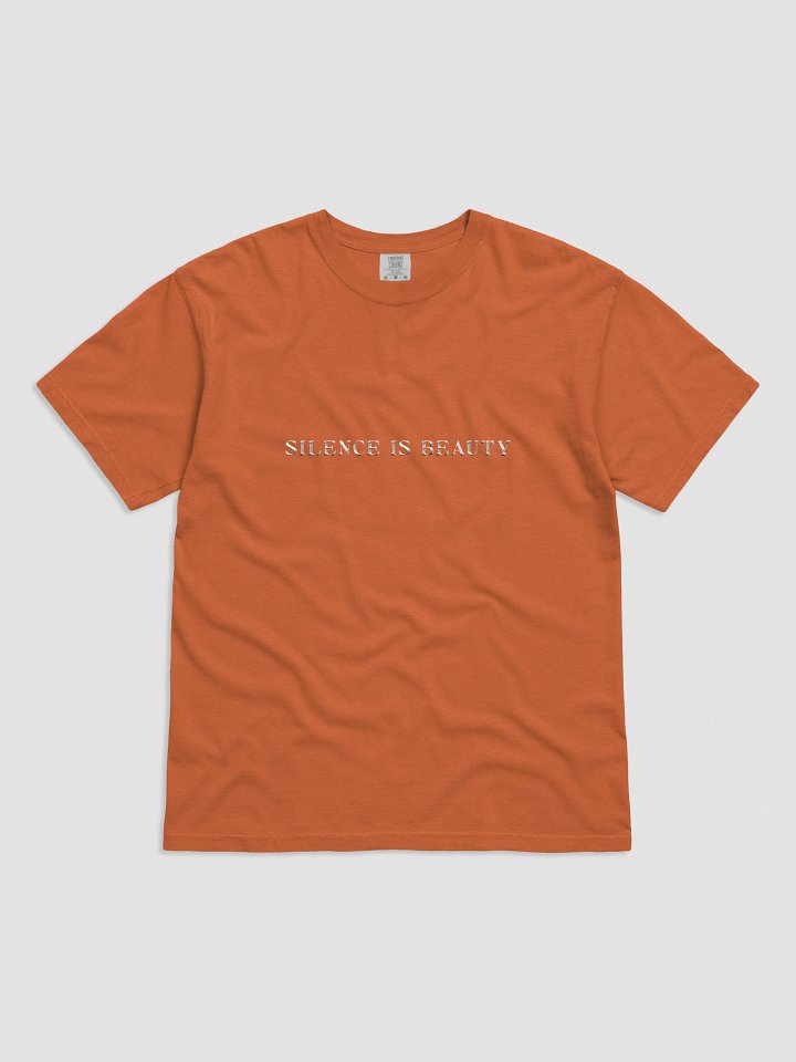 Embroidered Silence Is beauty Unisex Tee product image (1)