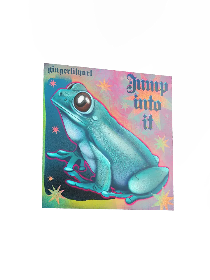 jumping frog print product image (3)