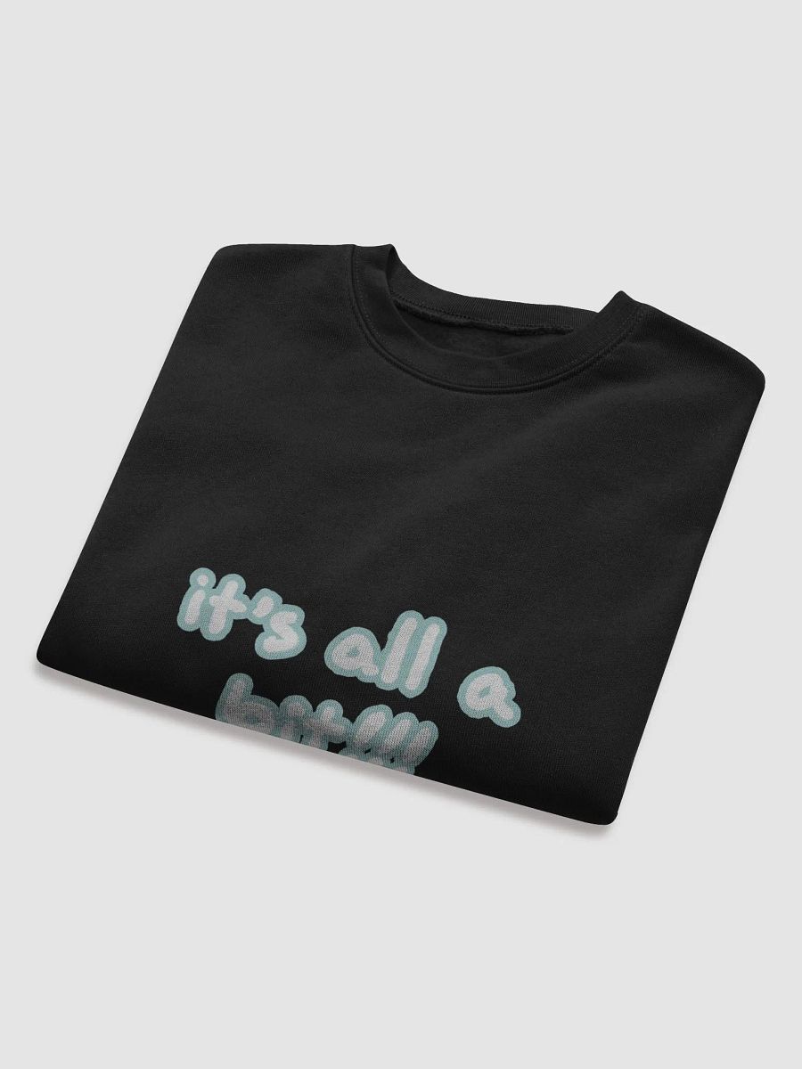 “It’s all a bit!!!” (sm. lined design, #CCE1C4) Women's Fleece Crop Sweatshirt product image (8)