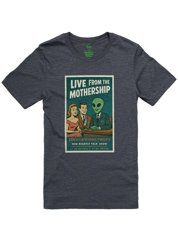 Late Night Talk Show Roswell Aliens 1950's Retro Poster Unisex T-Shirt product image (73)
