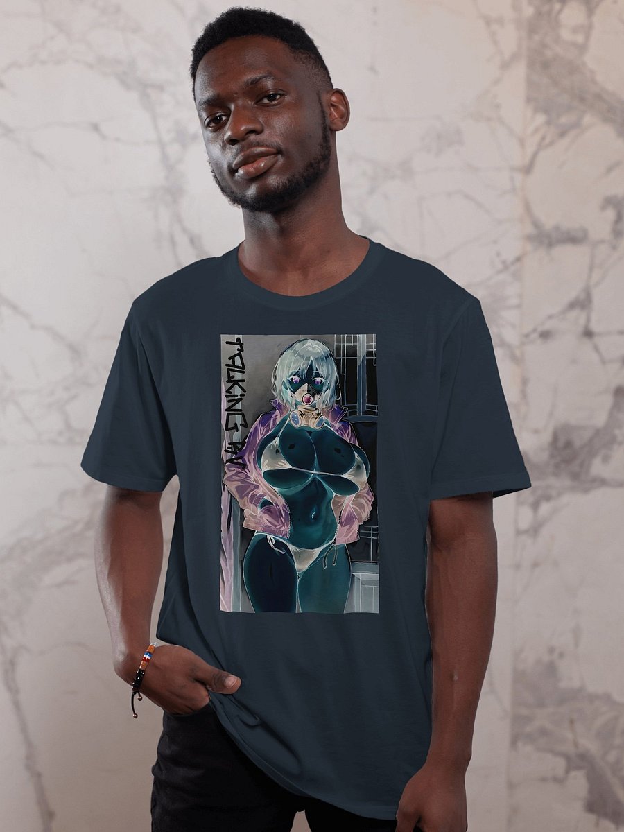 Cyberpunk Gas Mask Anime Girl *Inverted Colors* Vintage Tee DTFx product image (1)
