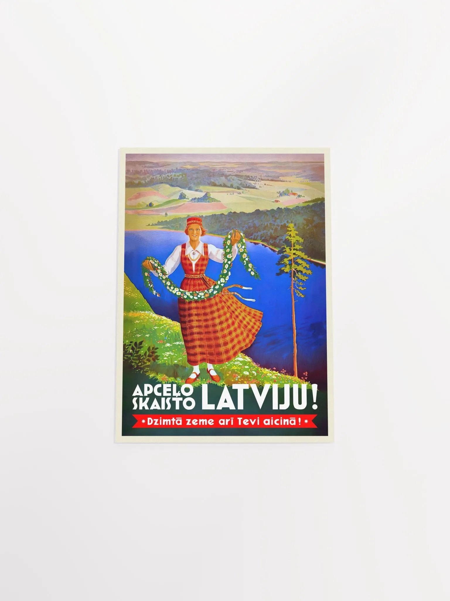 Latvia poster, Jurmala, Liepaj, 1934 — retro travel poster, vintage travel art, retro travel wall art, retro travel print product image (9)