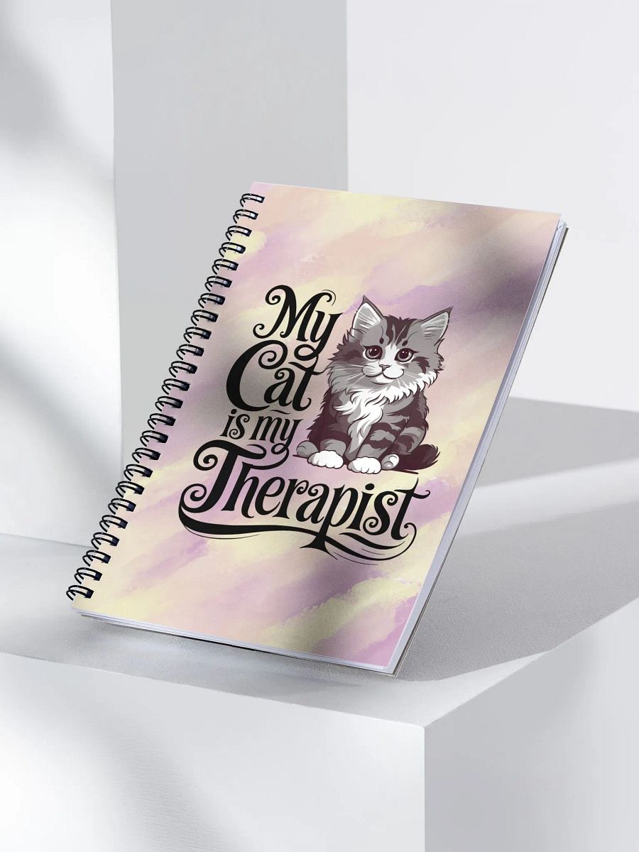 My Cat is My Therapist Spiral Notebook product image (3)