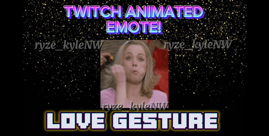 Twitch Animated Emote LOVE GESTURE product image (1)