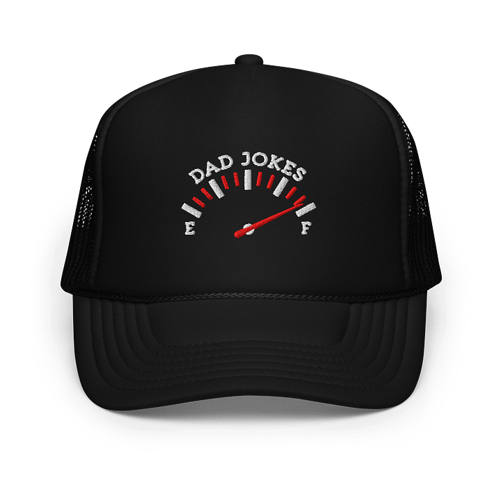 Dad Jokes Trucker Hat – Full Tank Funny Embroidered Cap product image (1)