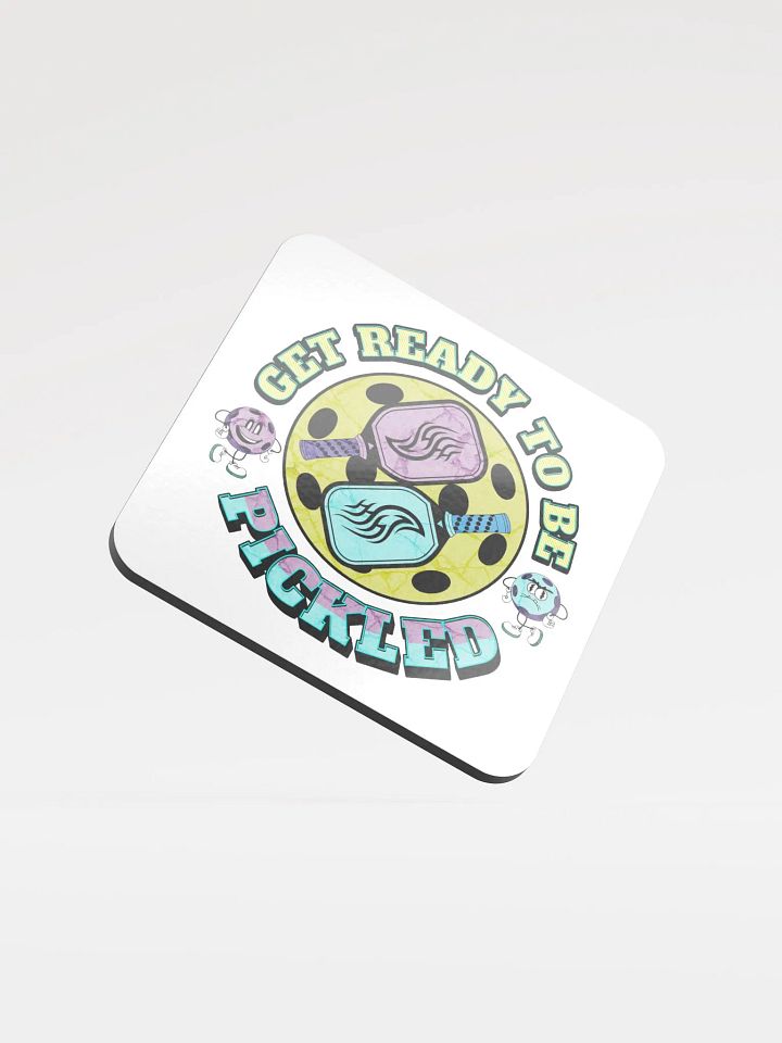 Get Ready To Be Pickled Pickleball Paddles Crossed Cork Coaster product image (2)