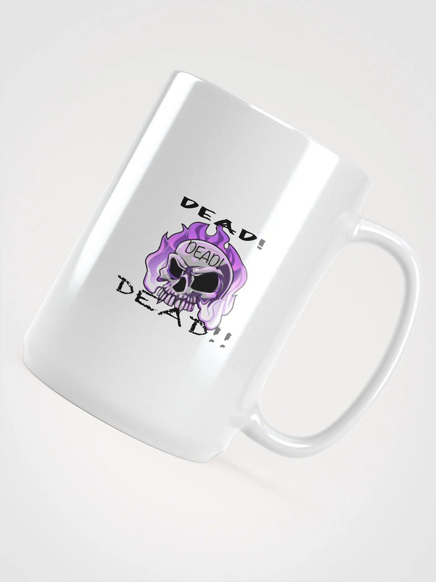 Flaming Skull 'DEAD!' Mug product image (4)