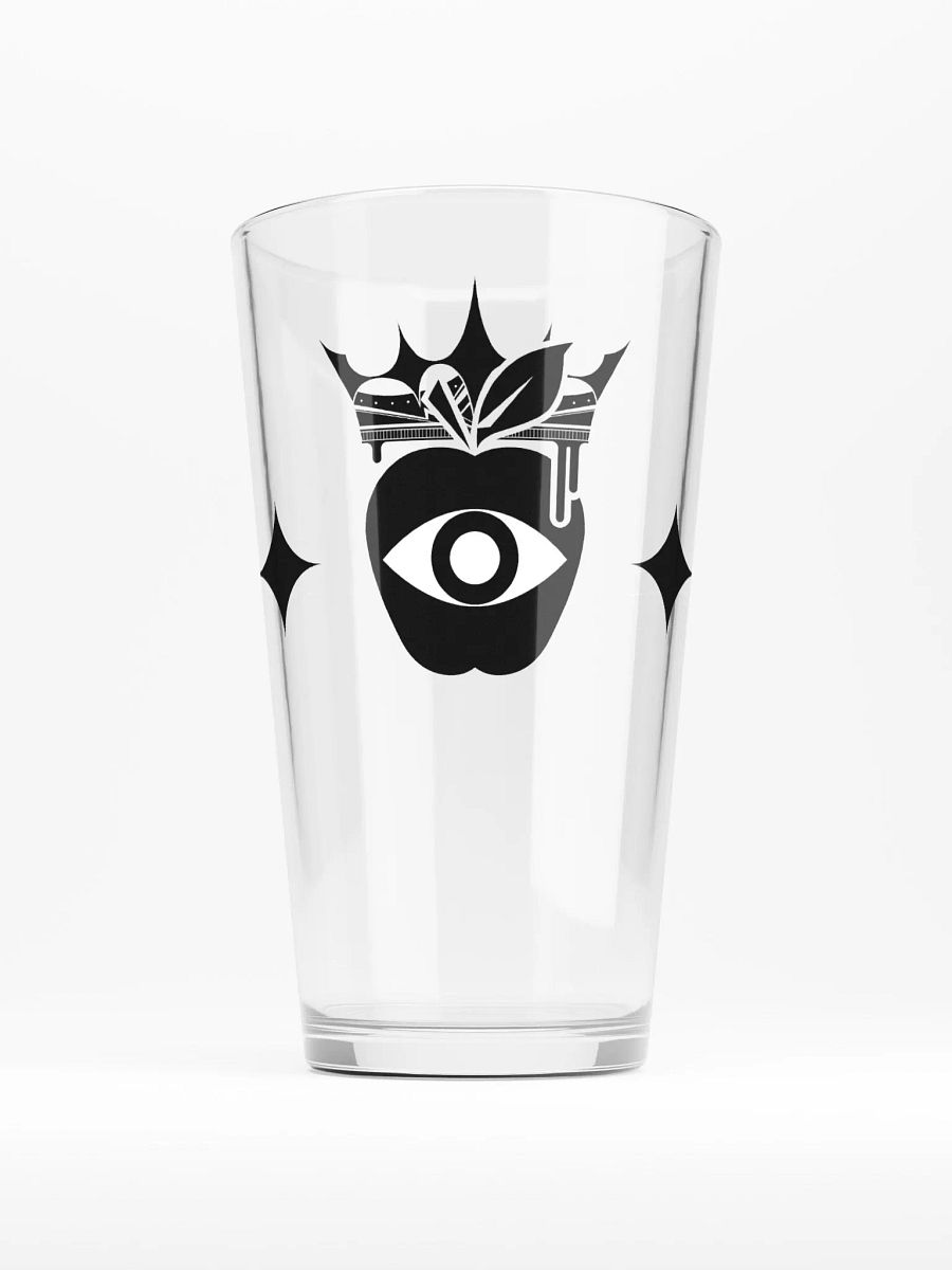 Crowned Apple (Black) ✦ Shaker Pint Glass product image (1)