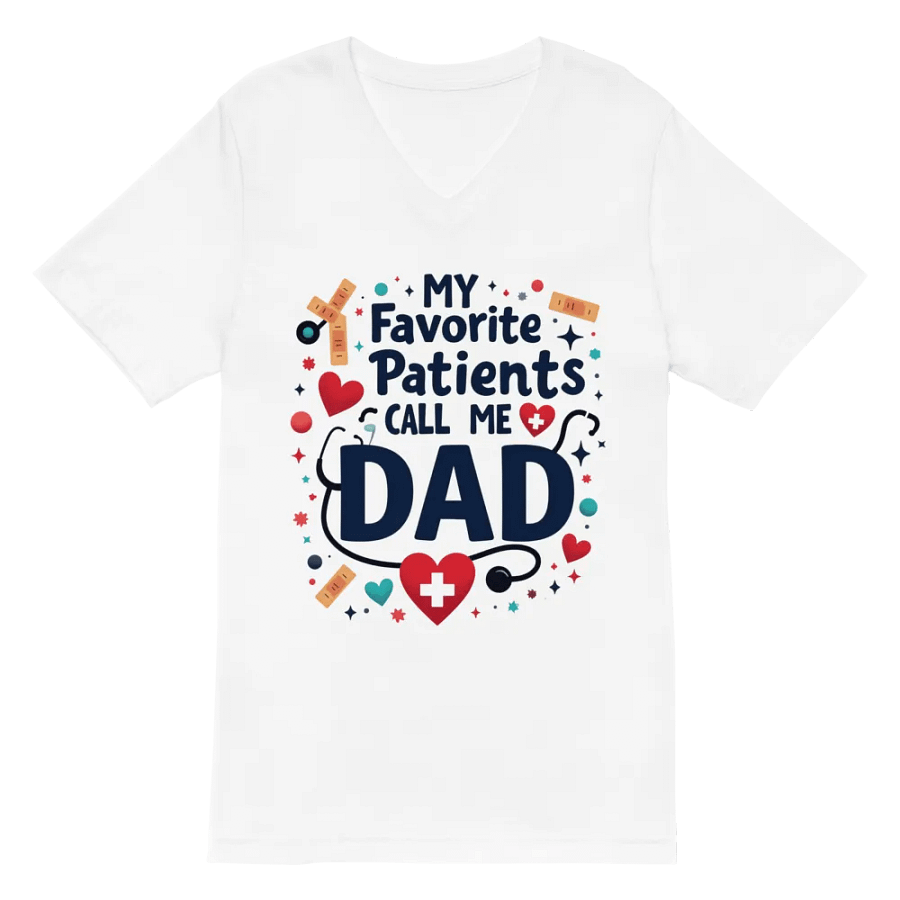 Dad's Favorite Patients V-Neck Tee product image (2)
