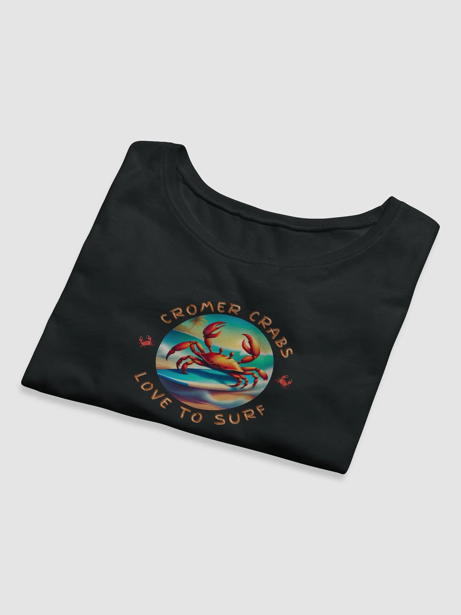 Cromer Crabs Love to Surf Crop T-Shirt product image (16)