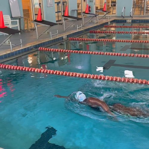 Getting Yardage in before my next meet !