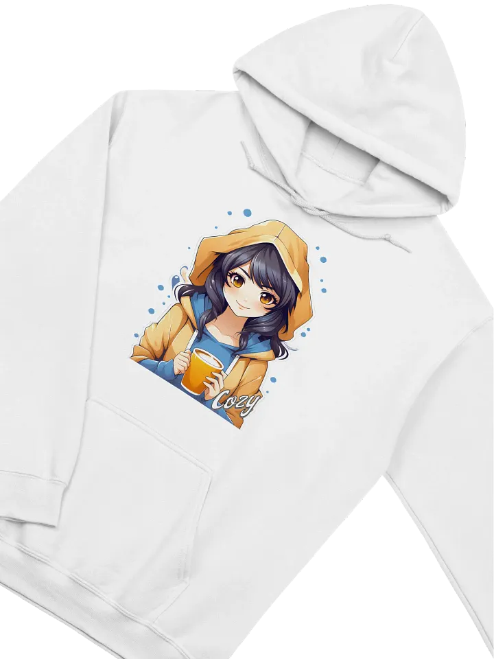Cozy Kawaii Anime Girl v2 - Gildan Classic Hoodie - Gildan 18500 product image (2)