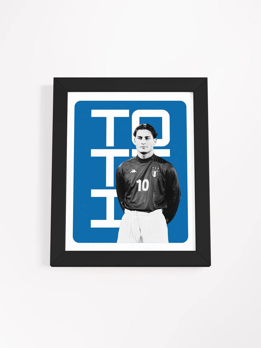 Francesco Totti BW Italy Name Art Framed Print product image (3)