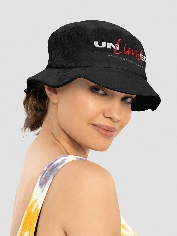 Limitless Crimson Script Bucket Hat product image (2)