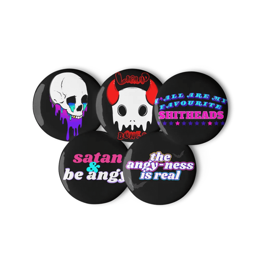 Jello Quotes and Liquid Bones Pin Set product image (6)