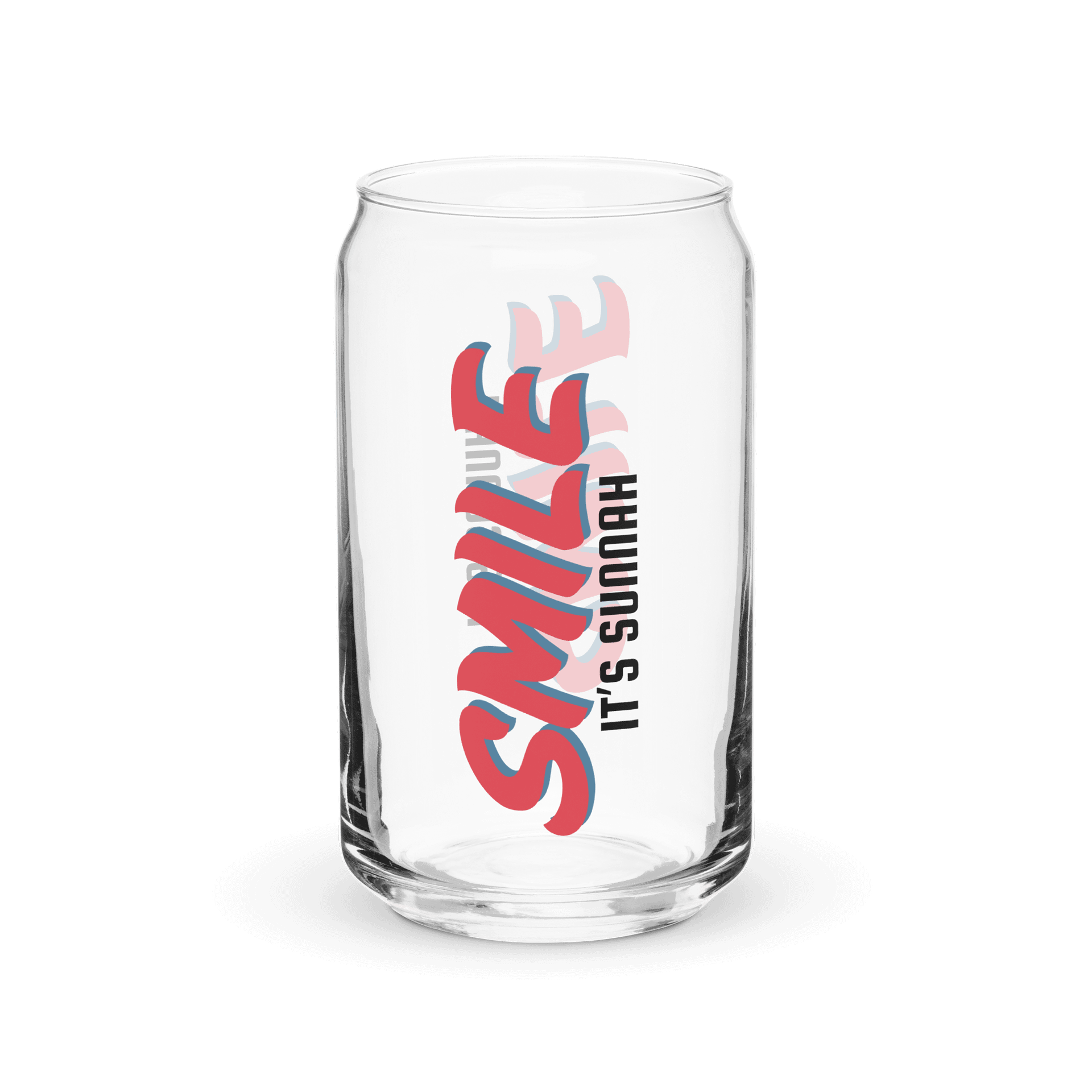 "Smile It's Sunnah" Glass in Vivid Red product image (3)