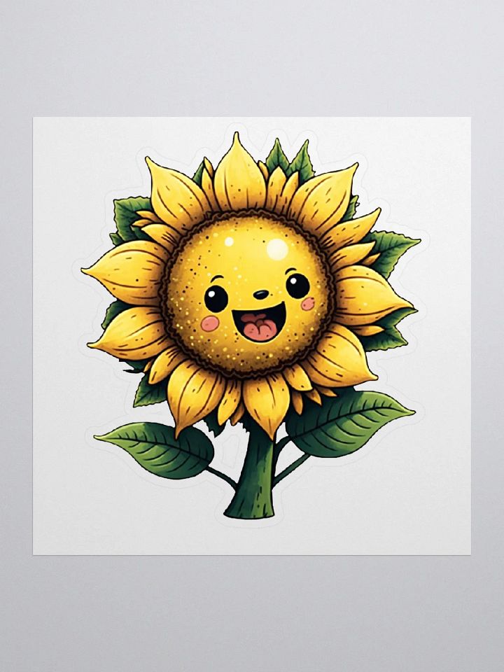 Happy Little Sunflower Sticker product image (2)