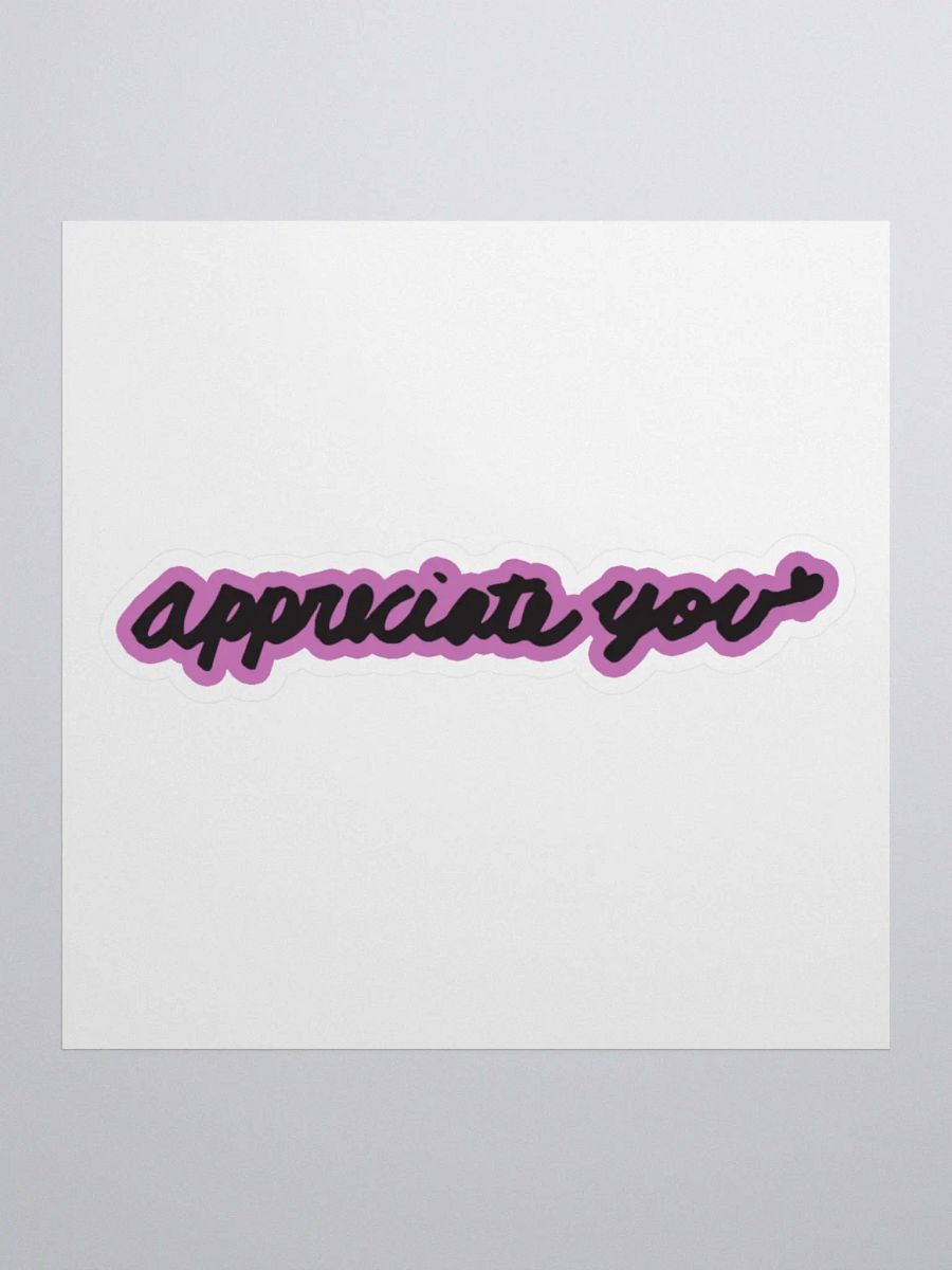 Pink Appreciate You Bubble-free stickers product image (1)
