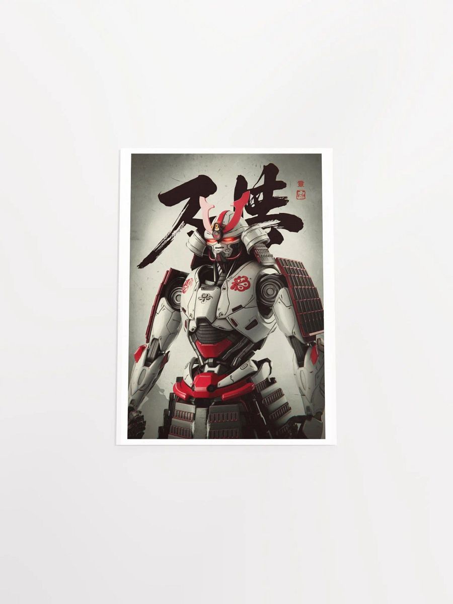 Cyber Samurai: Red Oni Warrior I Enhanced Matte Paper Poster product image (4)