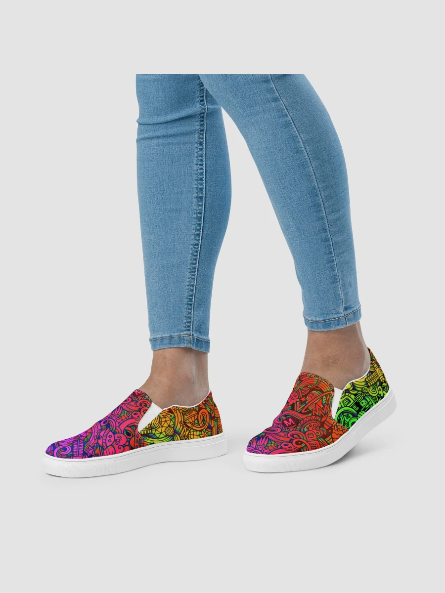 Rainbow Space Scribble - Women’s Slip-ons | #MadeByMELO product image (11)