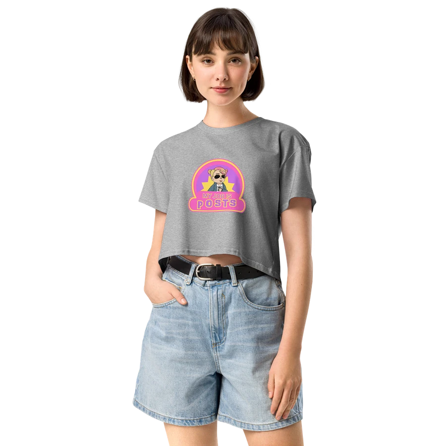 My Job is Posts Crop Top T-shirt product image (12)