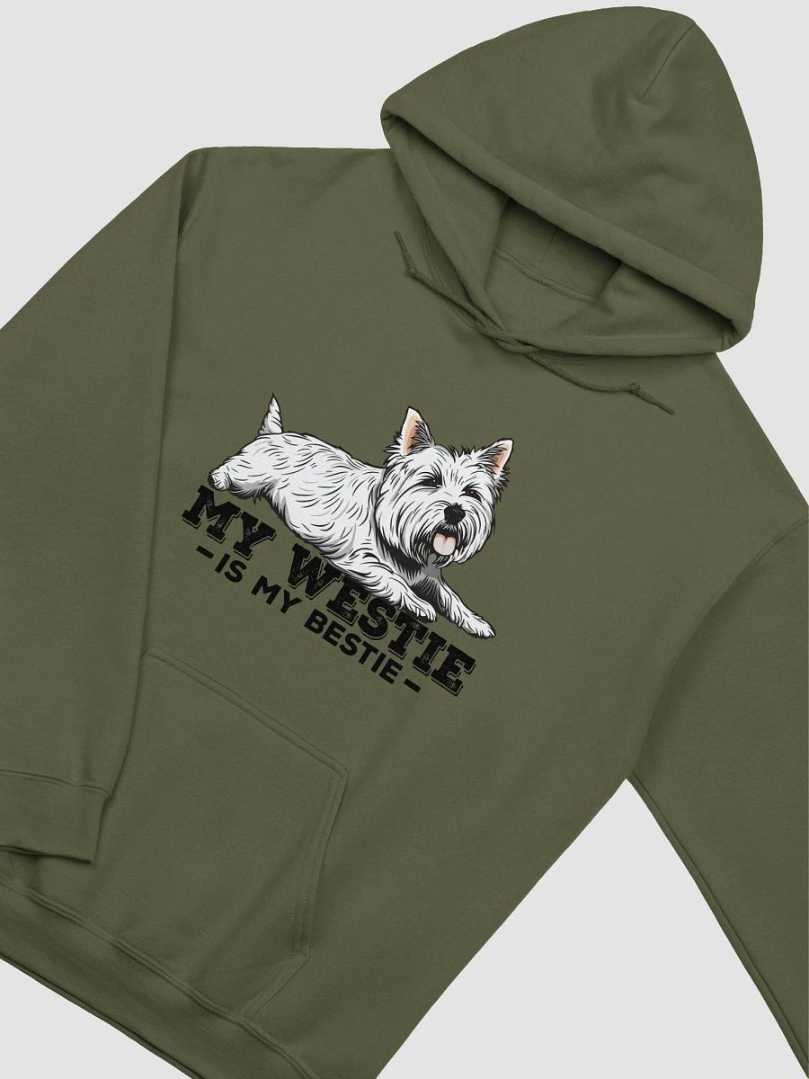 My Westie Is My Bestie Hooded Sweatshirt of a West Highland Terrier | Funny Hoodie for Westie Paw-rents product image (17)