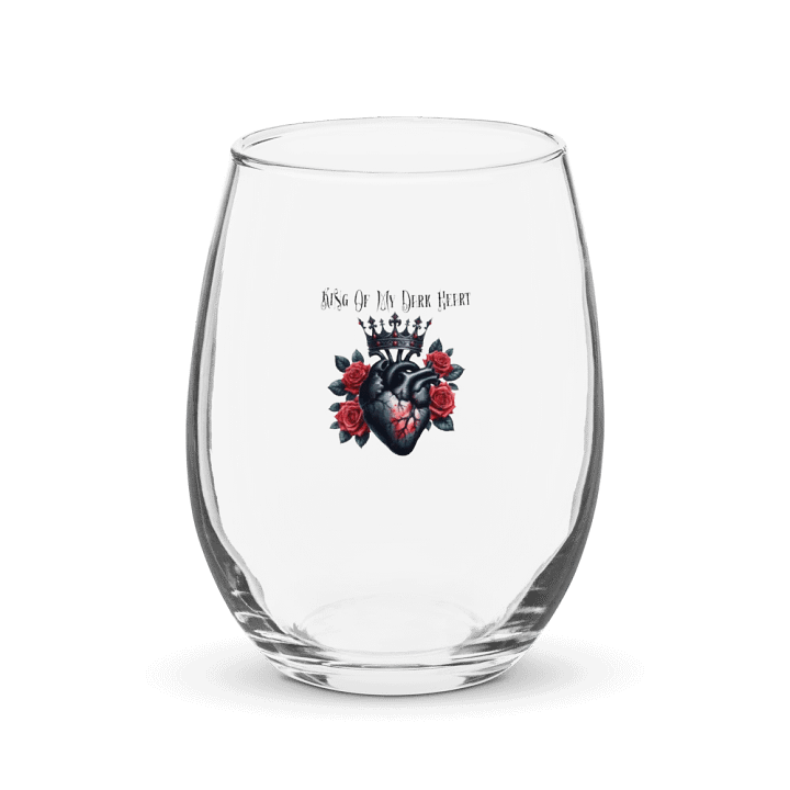 KING OF MY DARK HEART WINE GLASS product image (1)