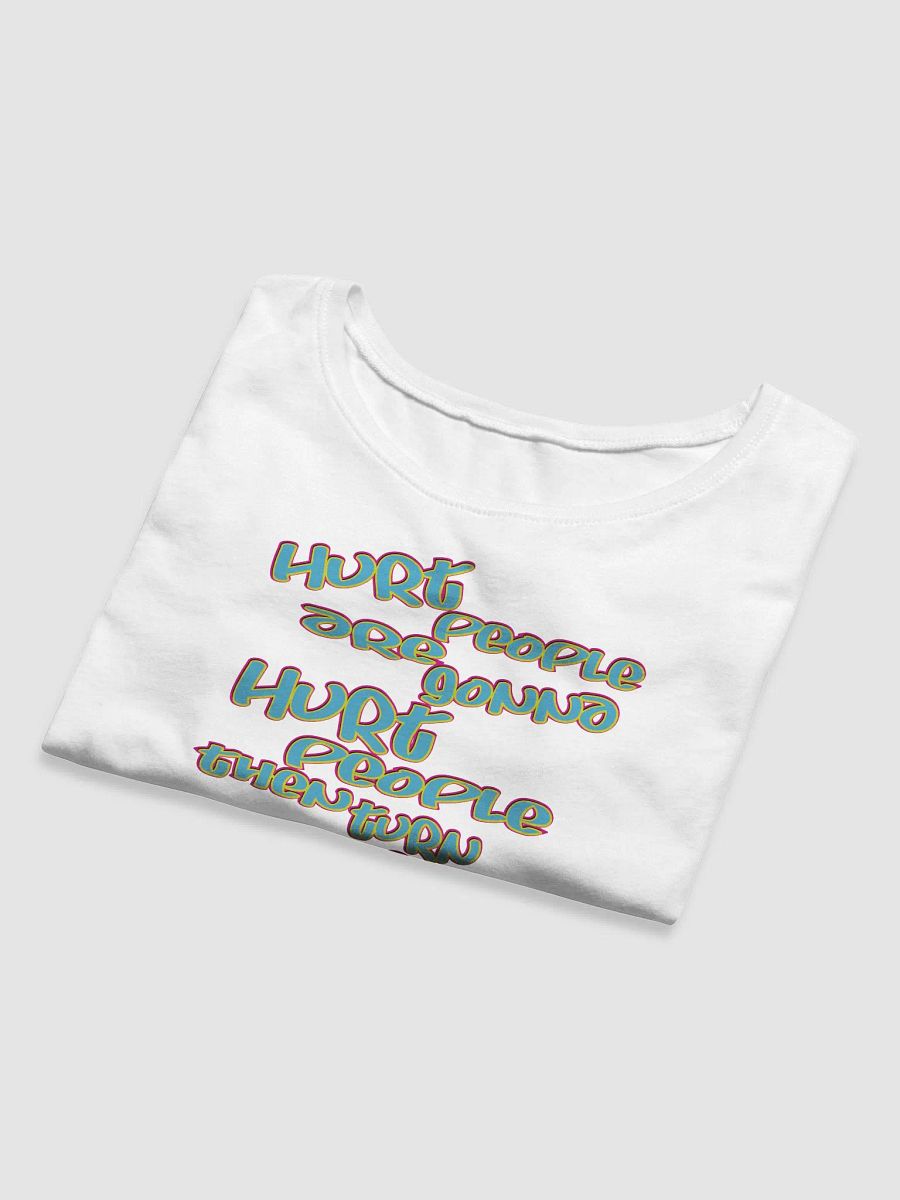Hurt People - Blue Graffiti - Bella+Canvas Women's Crop Tee product image (5)