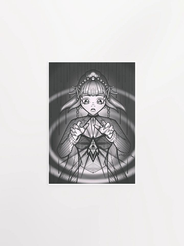 FluffyFoxling Art Black and White 🖊️ product image (1)
