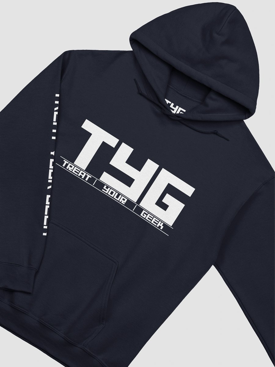 Treat Your Geek Logo + Sleeve Hoodie (White Logo) product image (3)