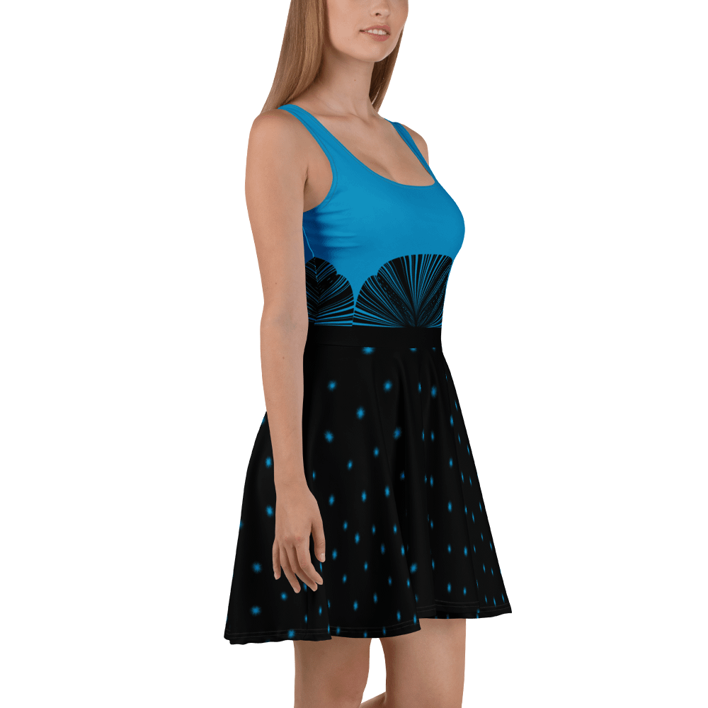 Blue Polka Stars Skater Dress product image (3)